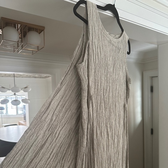 BLACK CRAINE Obi Linen Dress in Ash (Taupe-Grey) - Size L - Picture 10 of 16